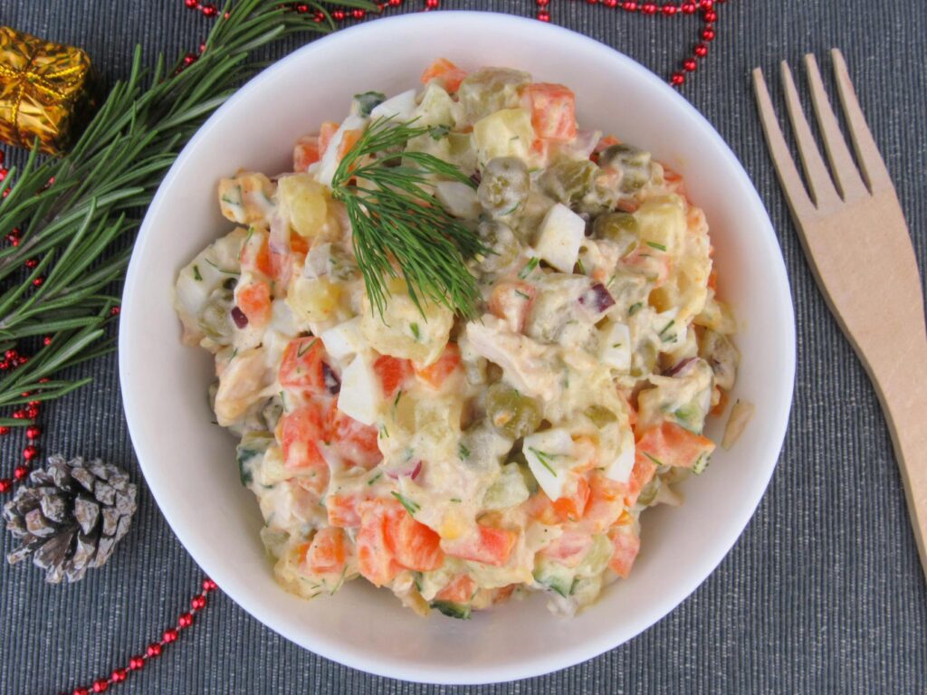 a delicious salad in a bowl