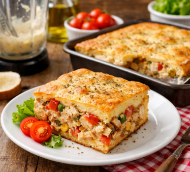 Torta de Liquidificador Simples e Barata: A Janta Perfeita com o que Tem na Geladeira
