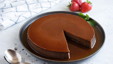 Flan de Chocolate: Cremosa e Sofisticada