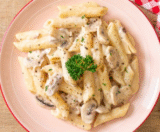 Macarrão Penne Cremoso com Alho
