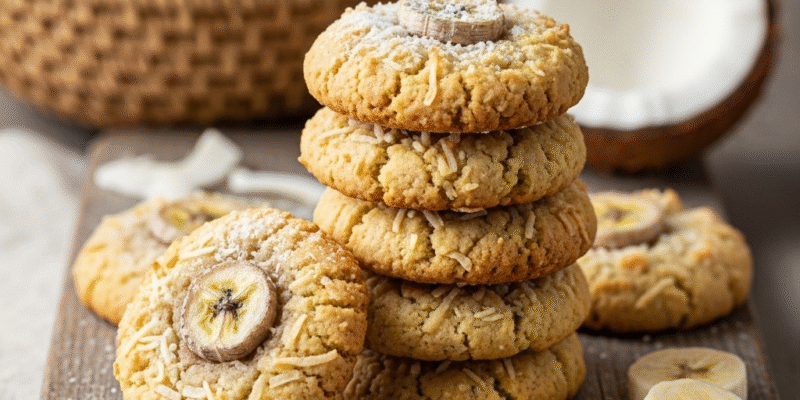 Biscoitos de Banana e Coco
